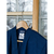  Льняной халат Tkano Essential, темно-синий, размер S, фото 4 