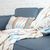  Чехол на подушку Tkano Ethnic, с бахромой, бежево-голубой, 30х60см, фото 3 