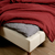  Пододеяльник 2-спальный Tkano Essential, льняной, бордовый, 200х200см, фото 3 