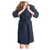  Льняной халат Tkano Essential, темно-синий, размер S, фото 6 