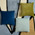  Подушка декоративная стеганая Tkano Essential, из хлопкового бархата темно-синего цвета, 45х45, фото 2 
