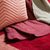 Подушка декоративная Tkano Ethnic, cтеганая из хлопка цвета пыльной розы, 45х45 см, фото 4 