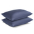  Комплект постельного белья полутораспальный Tkano Essential, сатин темно-синего цвета, фото 3 