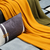  Плед вязаный из хлопка Tkano Essential, цвета шафрана, 130х180 см, фото 2 
