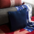  Подушка декоративная Tkano Essential, из хлопка фактурного плетения темно-синего цвета, 45х45, фото 2 