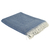  Плед из шерсти мериноса Tkano Essential, синего цвета, 130х180 см, фото 3 