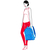  Складной рюкзак Reisenthel Mini maxi, голубой в горошек, 29.3х47х15см, фото 4 