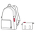  Складной рюкзак Reisenthel Mini maxi, красный, 29.3х47х15см, фото 5 